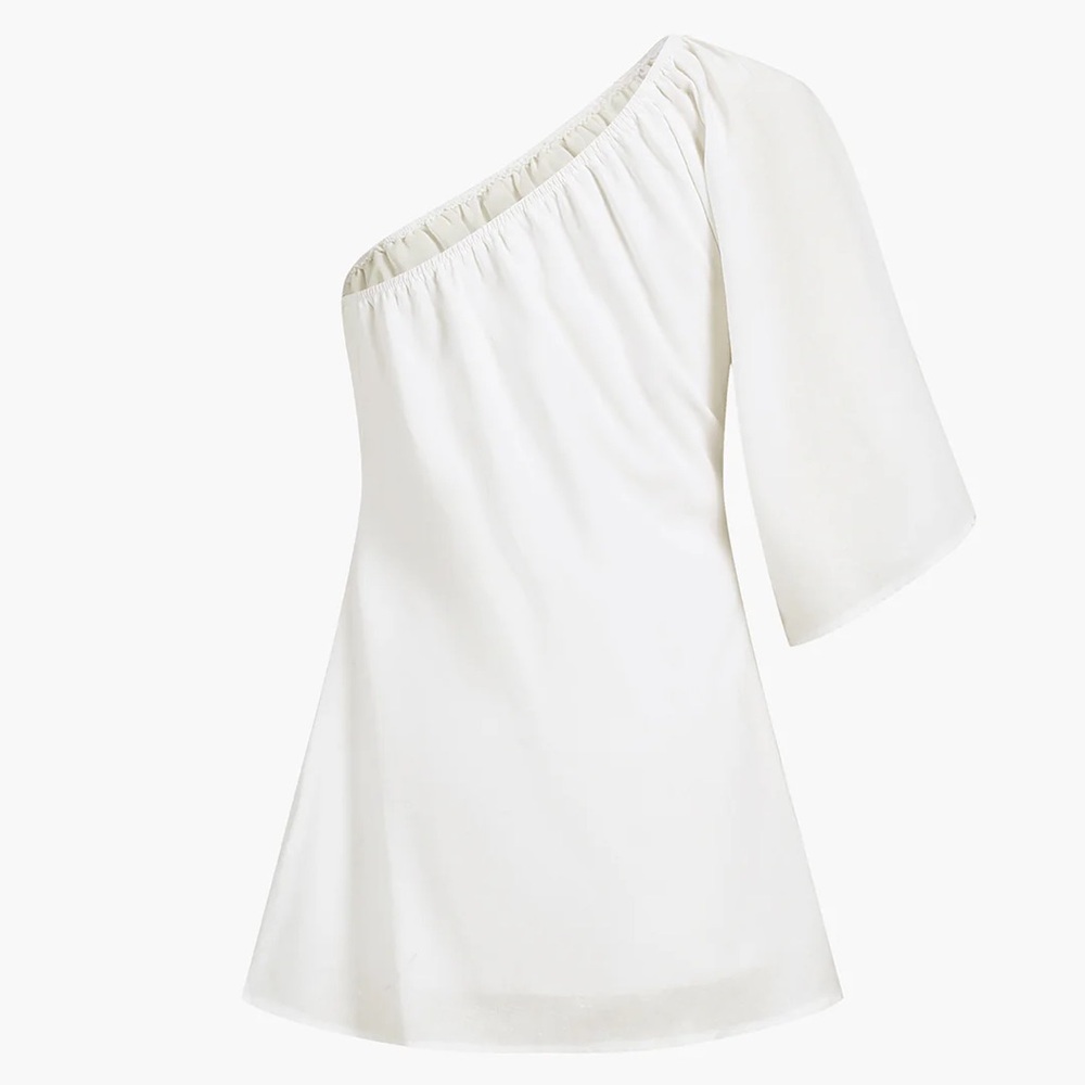 Commense White One-Shoulder Mini Dress - Picture 2 of 2